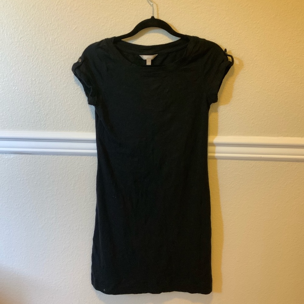 Banana Republic Simple Black Midi Dress